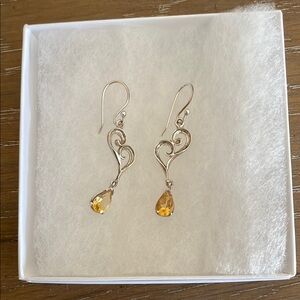 Sterling Silver Elegant Drop Earrings
